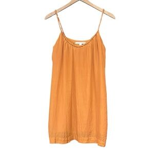 Jenny Han Silk Spaghetti Strap Tunic Top Orange Size XS
